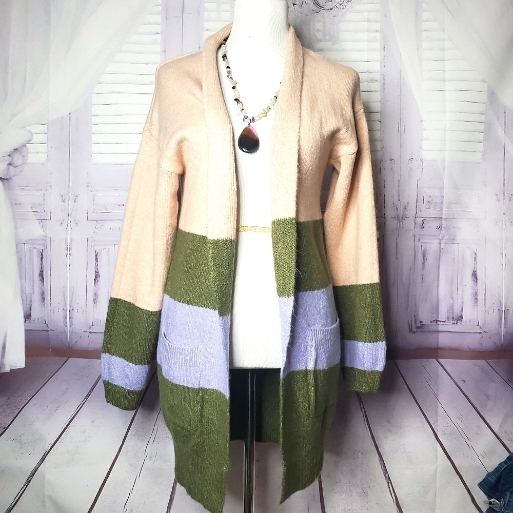 GOLD RAY SIZE S MULTICOLOR CARDIGAN FALL SWEATER NWT - Picture 3 of 10